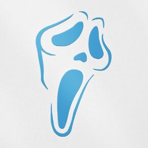 Transparent Decal Stickers of Scream Stencil (Hologram) Premium Waterproof Vinyl Decal Stickers for Laptop Phone Accessory Helmet Car Window Mug Tuber Cup Door Wall Decoration ANDstic0a2422HOAA