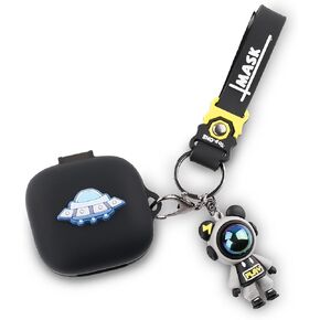 Fit Designed for Beats Fit Pro 2021 New Earbuds, Suublg Beats Fit Pro Cartoon Silicone Headphones Charging Case Cover with Cute Doll Keychain Full Body Anti-Lost Lanyard Protection