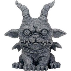 SUMMIT COLLECTION 3.75 Inch Medieval Dark Grey Winged Gothic Gargoyle Guardian Agamon Desk and Shelf Decoration