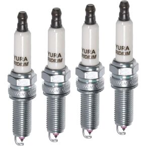 Genuine OEM 18867-09095 Spark Plug 4pcs set / 1886709095 for Hyundai Kona 18-21 Veloster 19-21 Elantra 17-20 Kia Seltos 21-22 Forte 17-21 Soul 20-21