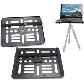 koolehaoda Laptop Notebook Pallet Projector Tray Holder with Arca-Swiss Interface for 1/4" to 3/8" Screw Tripod Stand Ballhead Mount, 22 lbs Capacity with Vented Cooling Platform Stand
