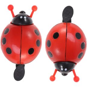 2pcs Bike Bell for Girls Trumpet Accessories Girls Bicycle Scooter Accessories for Kids Girls Bike Bell Decked Accessories Sound Horn Bike Ladybug Bells Bell Alarm Bicycle Bell Red
