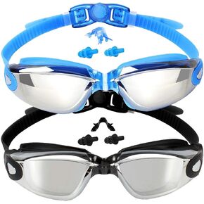 EverSport Swim Goggles Pack of 2 Swimming Goggles Anti Fog for Adult Men Women Youth Kids