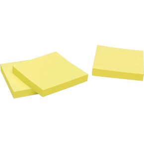 Redi-Tag Self-Stick Notes, 100 Sheet Pads, 3 x 3", Yellow, 24 Pads per Package, 2400 Total Sheets, 1-Pack of 24 (23714)