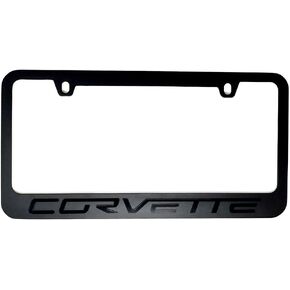 2005-2013 C6 Corvette Stealth Blackout License Plate Frame