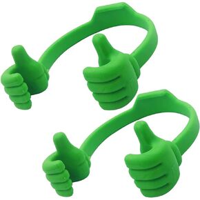 YuCool 2PCS OK تقف الهاتف الخليوي، حامل الهاتف المحمول سيليكون مرن قابل للتعديل، حامل الهاتف الذكي حامل حامل حامل عرض الكمبيوتر اللوحي - أخضر in Kuwait