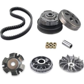 Gy6 150cc High Performance clutch set，include clutch Assembly and Variator Assembly with High Performance 743 belt, fit for GY6 125cc And 150cc 4-Stroke Engine Scooter ATV Taotao