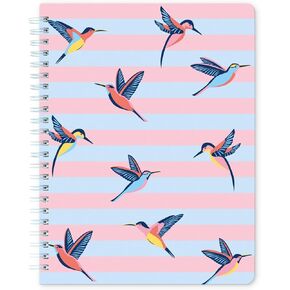 Sweetzer & Orange S&O Cute Spiral Notebooks - College Ruled Spiral Notebook with Pockets - Hardcover Notebook for Women - Cute Notebooks for School & Journal - 80 Double-Sided Pages, 6.25" x 8.25"