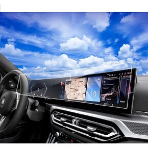 2024 2023 BMW 3Series واقي شاشة لـ 2023 2024 BMW X7 i4 i7 iX 3Series 4Series 5Series 7 Series، 2024 2Series ldrive 8 TouchScreenTempered Glass 2024 BMW X5 X6 Accessories 2pcs