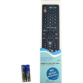 HQRP Remote Control Compatible with Sony KDL-52V4100 KDL-52V5100 KDL-52VE5 KDL-52VL150 KDL-52W3000 KDL-52W4100 KDL-46V4100 KDL-46V5100 KDL-46VE5 KDL-46VL130 LCD LED HD TV Smart 1080p 3D Ultra 4K