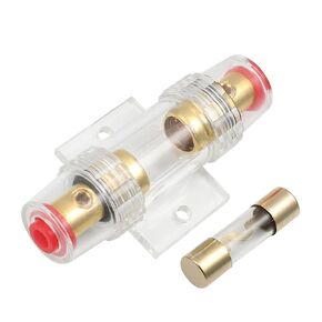 Fielect 2PCS Inline AGU Fuse Holder with 40 Amp Fuse for Car Audio, Alarm Amplifier, Truck Audio, Compressors