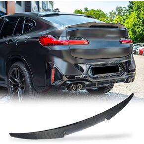 طقم MCARCAR سبويلر حقيبة السيارة من الياف الكربون يناسب BMW X4 G02 Xdrive 25i 28i 30i 35i M40i SUV 2019UP منفذ المصنع CF جناح سبويلر خلفي هايكيك