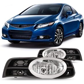 سلسلة Winjet OEM لـ [2012-2013 Honda Civic Coupe] مصابيح ضباب للقيادة + مفتاح + مجموعة أسلاك in Kuwait