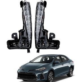 2Pcs Front Driving Fog Light Daytime Running Light Replacement for 2017-2019 Corolla SE 8144002030 8143002030