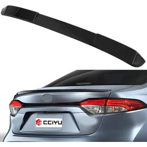 cciyu Visor Roof Spoiler Fits for 2020-2023 for Toyota Corolla Sedan Rear Window Roof Spoiler(ABS Glossy Black)