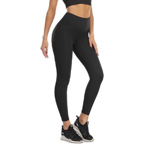 icyzone Legging for Women, No Front Seam, Buttery Soft, 7/8 High Waisted Squat Proof Yoga Pants for Workout