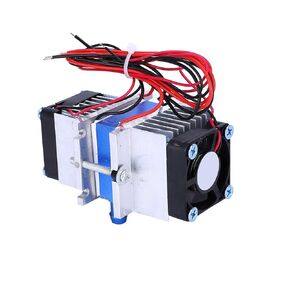 Peltier Water Chiller Peltier Water Chiller Dc12V Thermoelectric Cooling System, Dualchip 144W Semiconductor Thermoelectric Peltier Tec112706 Cooler Water Cooling Device (Single Cooler)