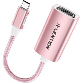 LENTION USB C to VGA Adapter, (rog,cu606)