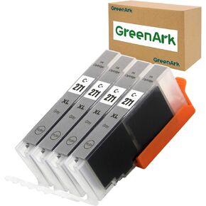 GREENARK Compatible Ink Cartridge Replacement for Canon CLI 271 CLI-271XL Gray Ink Cartridges Work for Canon PIXMA TS8020 TS9020 MG7720 Printers (Gray, 4-Pack CLI-271XL GY)