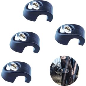 4 PCS Brake Cable Hose Clamps Removable Bicycle Cable Clamps Bike Cable Clips Bicycle Fork Brake Cable Housing Clamps for Mountain Bike
