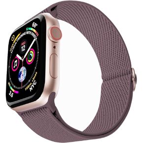 Elastic Nylon Watch Band for Apple Watch Ultra/Series 8/7/6/5/4/3/2/1 / SE(gen 1/2), Adjustable Stretchy Sport Solo Straps Wristband for iWatch Women Men