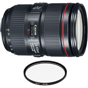 Canon EF 24-105mm f/4L is II USM Lens with Pro Filter (Renewed)