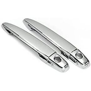 Chrome Door Handle Covers for Toyota Tacoma 2005-2015 2 Door - with Both Driver and Passenger Keyhole