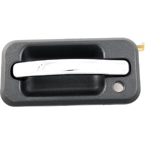 Dorman 83397 Front Driver Side Exterior Door Handle Compatible with Select Hummer Models, Chrome Lever and Black Housing
