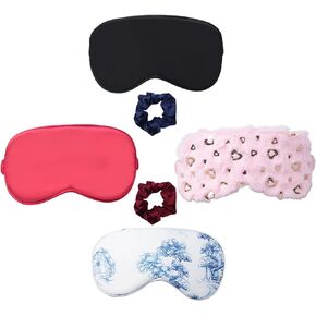 Silk Sleep Mask for Women Men, Furry Eye Mask, Soft Eye Cover, Blindfold That Soothes The Mind, Eyeshade