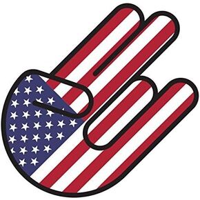Large American Shocker Sticker Vinyl Decal Sticker USA US America Made in USA