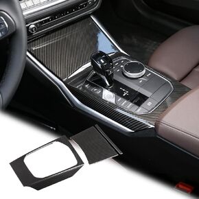 غطاء لوحة ناقل الحركة لوحدة التحكم المركزية للسيارة متوافق مع BMW 3 Series 3GT G20 G21 G22 G23 G26 G28 2019 2020 2021 2022 2023 2024 الملحقات الداخلية (بلاستيك ABS، ألياف الكربون) in Kuwait