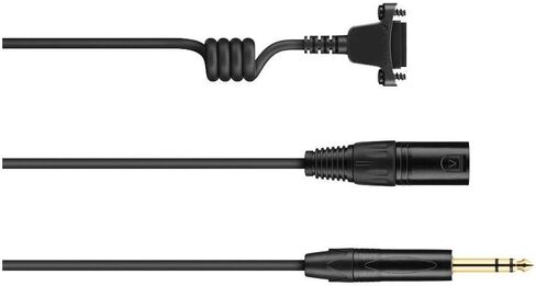 Sennheiser CABLE-II-X3K1-GOLD كابل صوت مستقيم بطول 2 متر، XLR 3-Pin وقابس مقبس 1/4 بوصة مع جهات اتصال مطلية بالذهب لسماعات الرأس من سلسلة HMD in Saudi Arabia