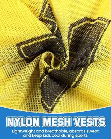 48 Pcs Pinnies for Sports Double Soccer Penny Soccer Pinnies Scrimmage Vests Mesh Basketball Team Practice Jersey in Saudi Arabia
