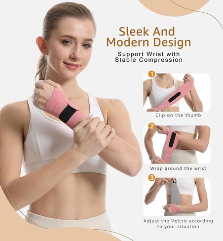 Ultra Thin and Soft Wrist Brace Wrist Wraps for Men and Women, Adjustable Wrist Support for Basketball Tennis Badminton Yoga Carpal Tunnel Syndrome, Pack of 2 (Black) in Kuwait