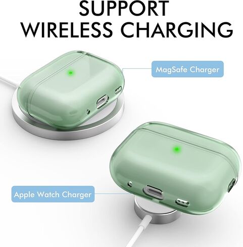 NIUTRENDZ AirPods Pro 2 Case Clear 2022 Soft TPU Protective Cover with Lanyard [Front LED Visible] Compatible with AirPods Pro 2nd Generation (Bling) in Kuwait