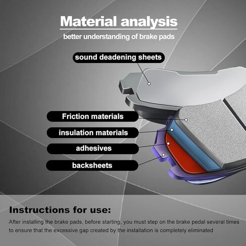 وسائد فرامل FA86 متوافقة مع HYOSUNG GT250 R 2006-2012، GT650/GV650/GT650R/GT125/GT125R 2006-2011، 150cc 200cc 250cc ATV Dirt Bike Pit Bike Go Kart 4 قطع in Kuwait