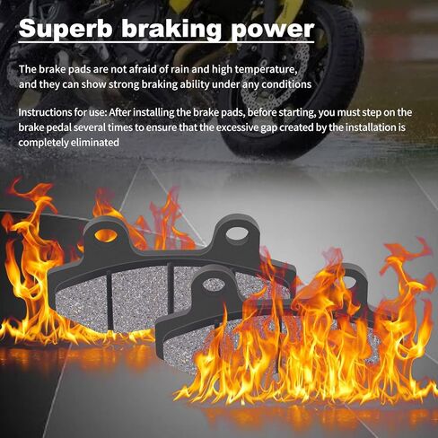 وسائد فرامل FA86 متوافقة مع HYOSUNG GT250 R 2006-2012، GT650/GV650/GT650R/GT125/GT125R 2006-2011، 150cc 200cc 250cc ATV Dirt Bike Pit Bike Go Kart 4 قطع in Kuwait