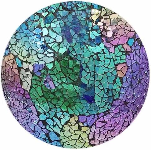 مزهرية من الزجاج الفسيفسائي باللون الأرجواني مقاس 7.8 بوصة in Kuwait