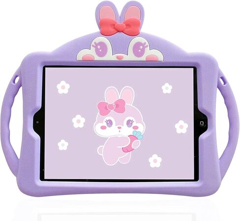 iPad Mini 6th Generation Case for Kids,HDTOP iPad Mini 6 Case Kid 8.3 inch 2021 with Shoulder Strap & Handle Kickstand,Shockproof Protective Cute Cover for iPad Mini 6 (Purple) in Saudi Arabia