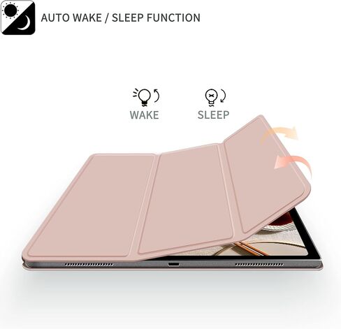 kenke Case for iPad Air 5th Generation 2022 / iPad Air 4th Generation 2020, Rebound Magnetic Smart Cover with Clasp, Auto Sleep/Wake Slim Trifold Stand Case for iPad Air 5/4 10.9 Inch, Gray White in Kuwait