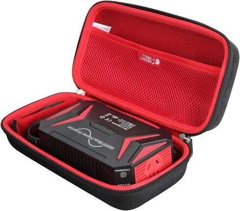 Hermitshell Hard Travel Case for BESTEK 300Watt Pure Sine Wave Power Inverter Car Adapter (Black+Red) in Saudi Arabia