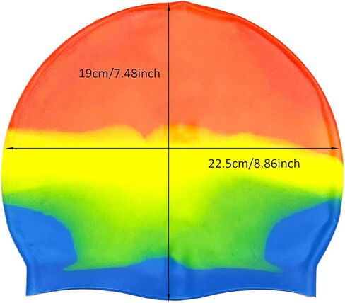 قبعة سباحة من السيليكون للأطفال، قبعة سباحة مرنة للأولاد والبنات مقاومة للماء، رائعة للشعر القصير والطويل in Kuwait