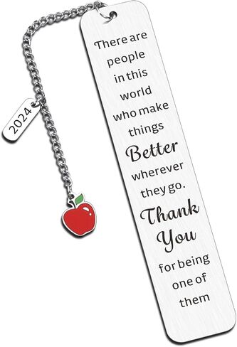 Teacher Appreciation Gifts Bookmark for Women Men Teacher Thank You Retirement Birthday Christmas Graduation Christmas Valentine Gifts Preschool Daycare Special Education Tutor Professor Thanksgiving in Saudi Arabia