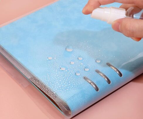 6pcs Clear Exercise Book Covers for School Books Waterproof Plastic Sleeves Multiple Colors Book Case (10.4x7.4，16K) in Kuwait