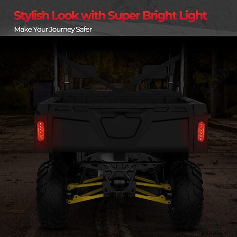 KEMIMOTO UTV ضوء الفرامل الضوء الخلفي عكس الضوء قطعة واحدة متوافقة مع Can-Am Defender & Defender Max HD5 HD7 HD8 HD9 HD10 Maverick Trail 800R 1000، ضوء إيقاف الضوء OEM 710004257 in Saudi Arabia