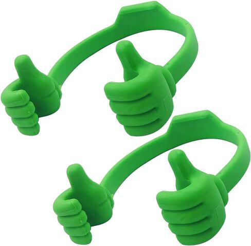 YuCool 2PCS OK تقف الهاتف الخليوي، حامل الهاتف المحمول سيليكون مرن قابل للتعديل، حامل الهاتف الذكي حامل حامل حامل عرض الكمبيوتر اللوحي - أخضر in Kuwait