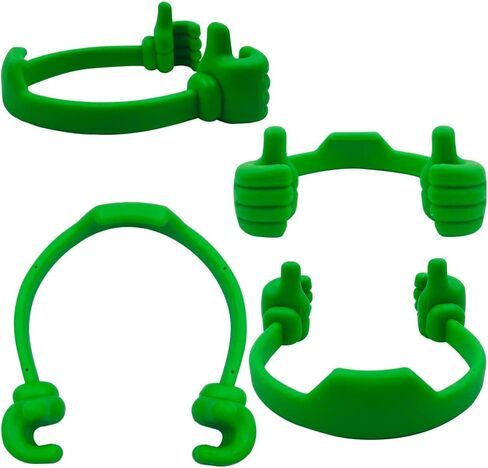 YuCool 2PCS OK تقف الهاتف الخليوي، حامل الهاتف المحمول سيليكون مرن قابل للتعديل، حامل الهاتف الذكي حامل حامل حامل عرض الكمبيوتر اللوحي - أخضر in Kuwait