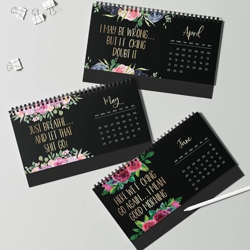 تقويم 2024 للنساء المتعبة، تقويم Fu-Ck It تقويم النساء المتعبة 2024، تقويم جداري مضحك، هدية هفوة للنساء in Kuwait