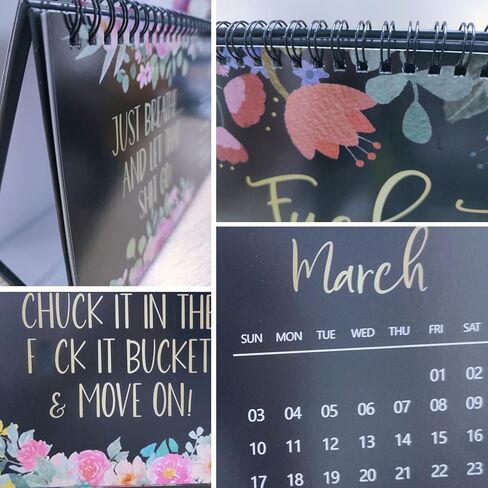 تقويم 2024 للنساء المتعبة، تقويم Fu-Ck It تقويم النساء المتعبة 2024، تقويم جداري مضحك، هدية هفوة للنساء in Kuwait