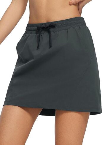 BALEAF Women's Skorts Skirts Hiking Cargo Skorts Pockets Knee Length Long Athletic Quick Dry Skirts UPF50+ in Saudi Arabia